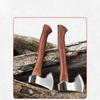 Stainless Steel Sharp Mini Axe Wood Handle Edc Fixed Blade Knife Outdoor Camping Survival Portable Utility Tool