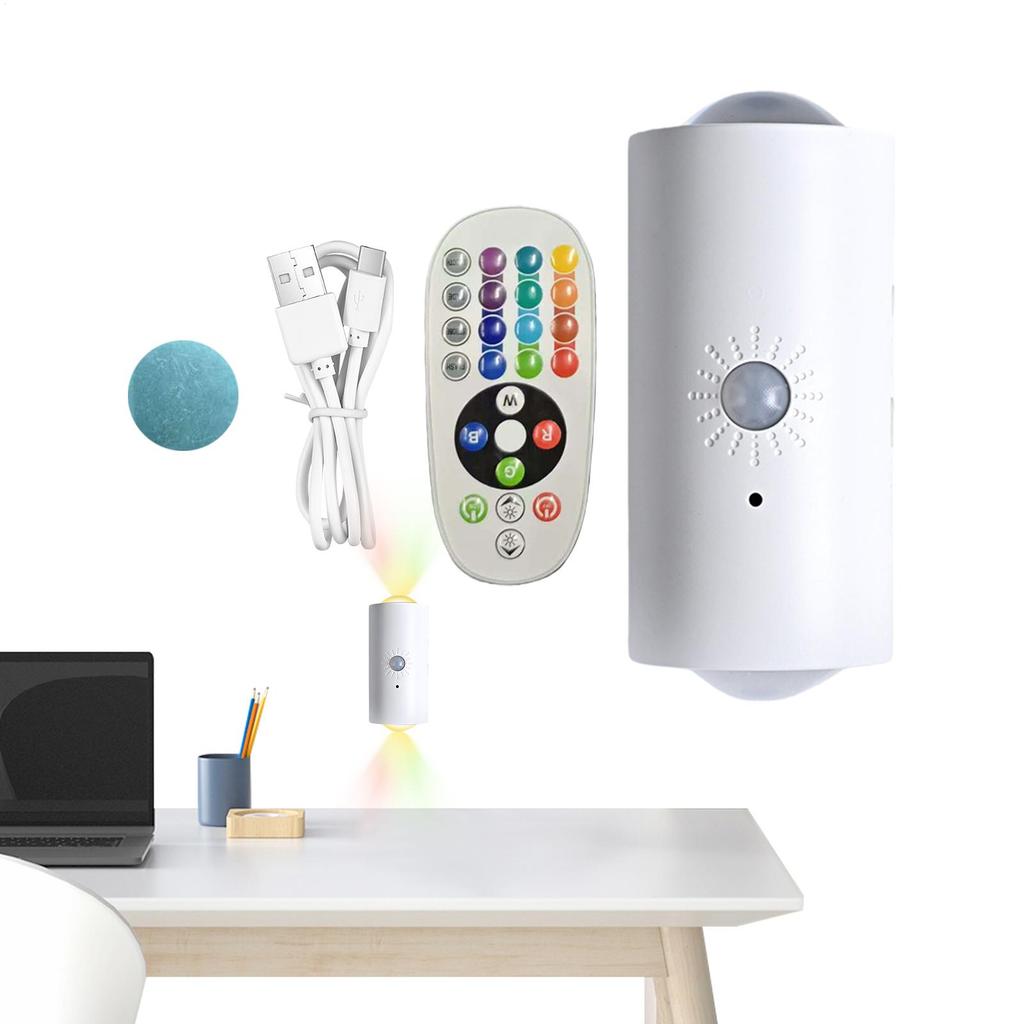Motion Sensor Night Light Motion Activated & Remote Control Magnetic Wall RGB Night Light Automatic On Off For Living Room