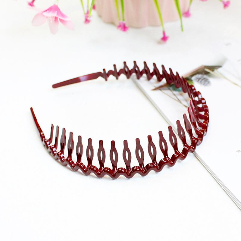 1Pc Headband Convenient Wave Big Comb Simple Hairband Fashion Headdress Hair Hoop Plastic