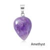 Natural Semi-Precious Gemstone Water Tears Drop Shape Pendant Healing Drop Pendant Charm Stone Necklace Pendant Jewelry