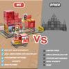 Magnetic Building Blocks Firefighting Theme Magnet Tiles with Fire Truck & Station Kids Montessori STEM Educational Sensory Toys