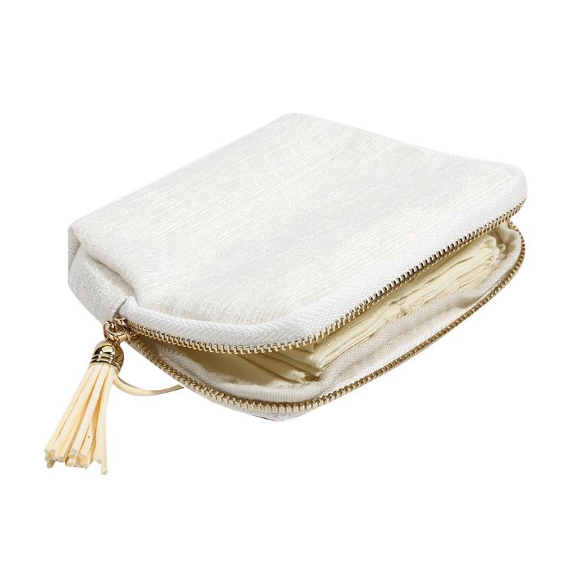 Large Capacity Jewelry Storage Bag With Zipper For Travel Organize Ring Bangles Bracelets Pendant Tassel Pouch Fashion Accessory