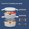 Bess Thickness 304 Stainless Steel Double-Layer Round Lunch Box