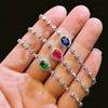 Exquisite Jewelry Cultivates Ruby Bracelet Women'S High-End Sense Versatile Niche Design Emerald Colored Treasure Bracelet