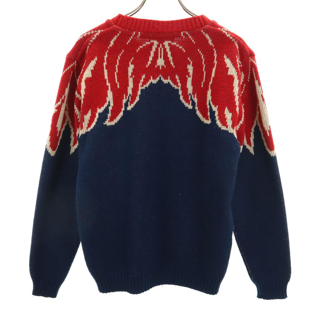 TENDERLOIN 15AW Made in Japan Wool Blend Wing Pattern Long sleeve sweater Men's Used