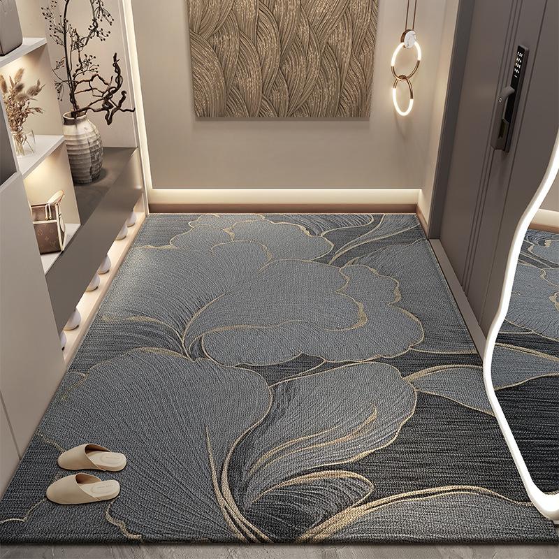 Household Entry Door Floor Mat, Entrance Entrance Entrance Flower Carpet, High-End Sense Of High-End Door, Dirt-Resistant And Easy To Take Care Of
