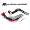 Windproof Motorcycle Hand Guard 1 Pair with Windshield CNC Aluminum Universal 22MM Handlebar Protector Motorbike Dirt Bike Scooter Modification