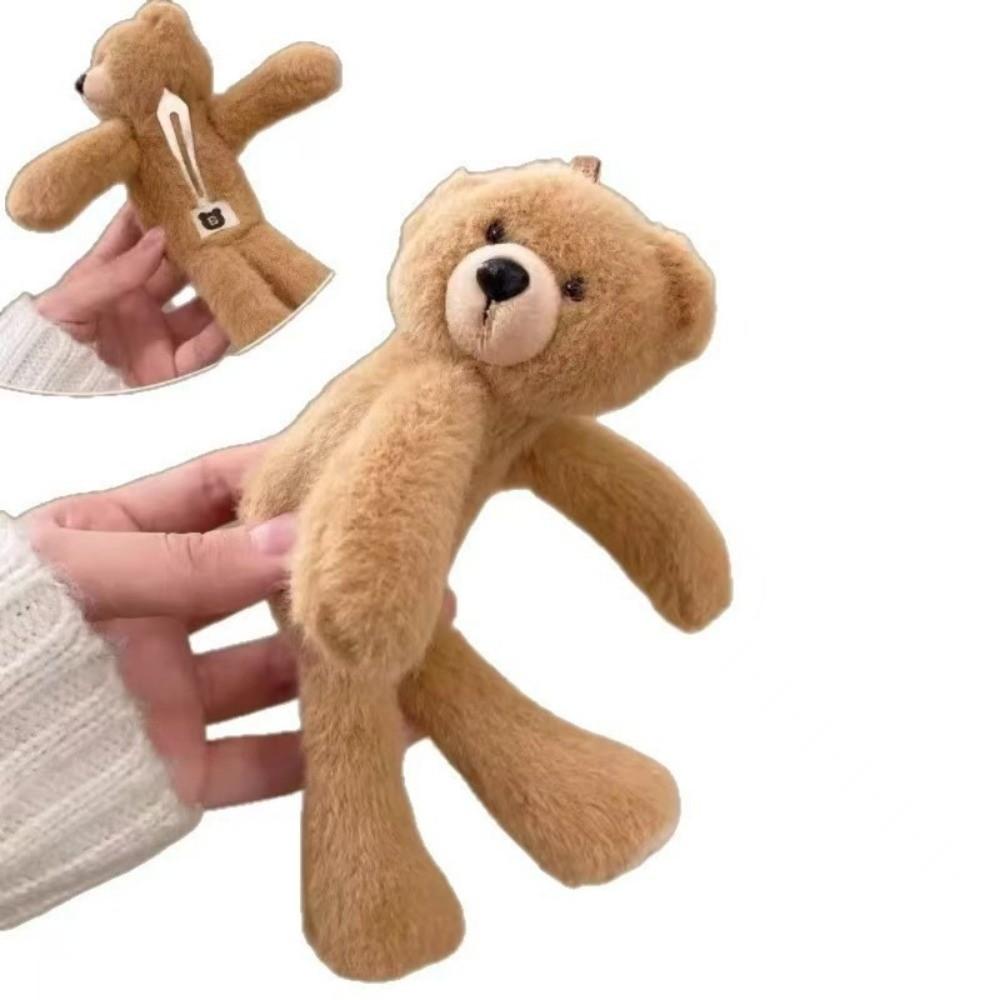 Cartoon Teddybär Haarnadel Plüschpuppe Haaransatz-Clip Modischer Teddybär Haarspange Haaraccessoires