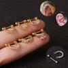 Fashion Bone Women U Type Zircon Lady Dangle Earring Stud Earrings Jewelry Drop Earrings