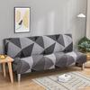 Stretch Futon Slipcover Armless Sofa Cover Furniture Protector Without Armrests Slipcover Soft with Elastic Bottom for Kids