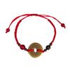 Buddhism Six Words Ancient Coin Kabbalah Red String Bracelets Lucky Protection