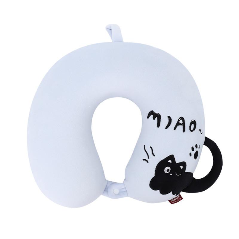 Cartoon Cat Memory Foam Ushaped Travel Neck Pillow For Kids And Adults