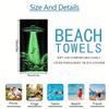 UFO Alien Beach Towel Sci Fi Print Quick Dry Microfiber Large Bath Towel For Men Women Summer Night Party Swim Pool