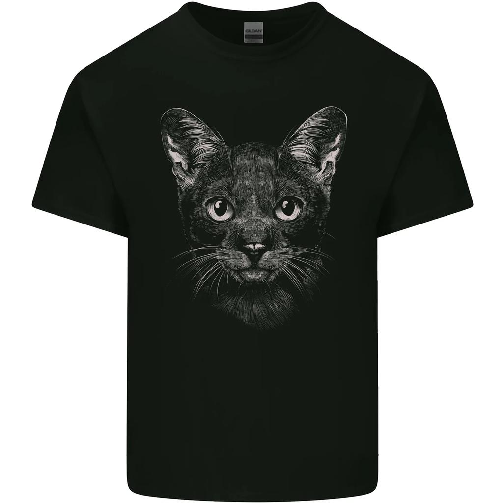 A Cat Face Kids T-Shirt Childrens