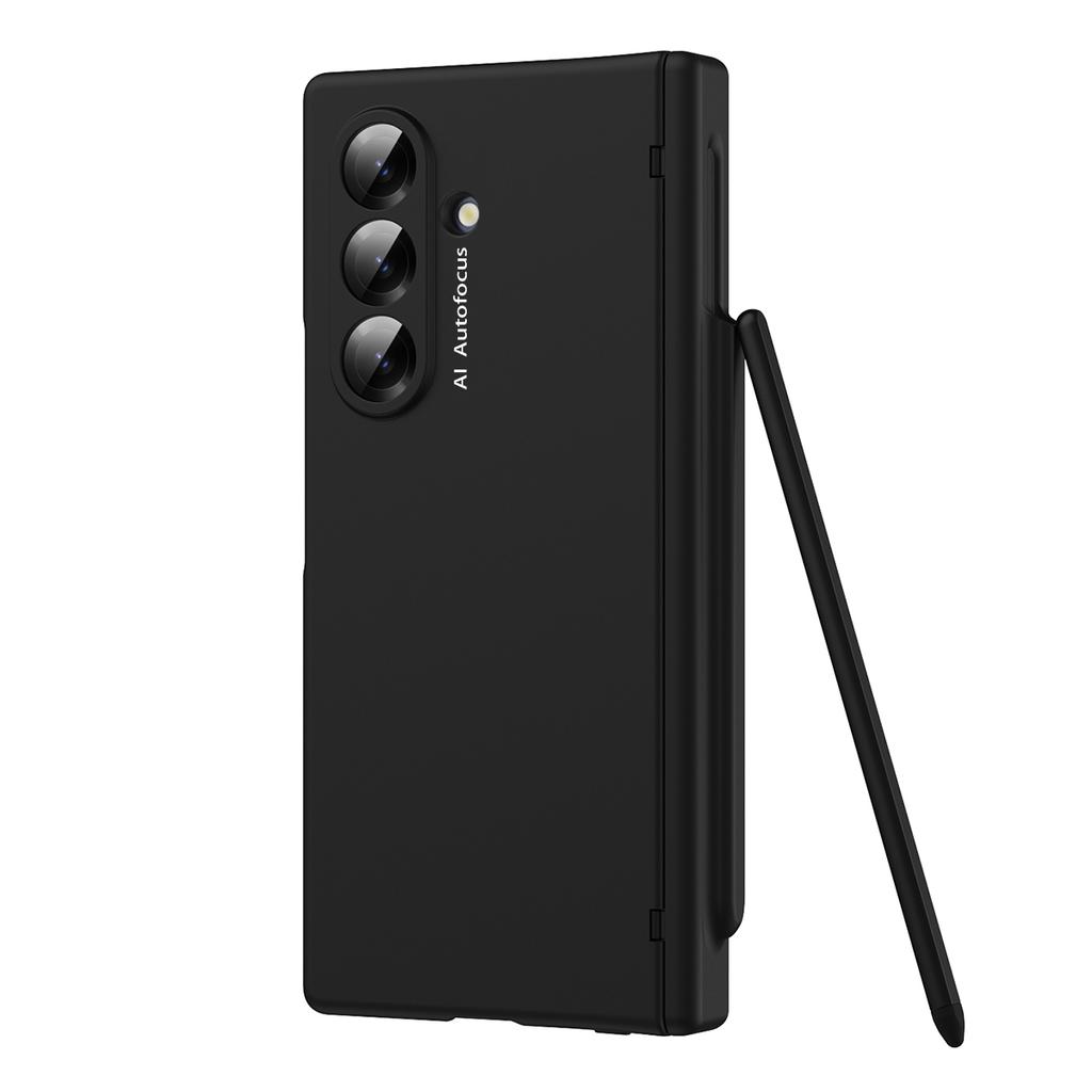 Macaron Style Frosted Hard PC Cover Case For Samsung Galaxy Z Fold 7 6 5 4 3 2 with Glass Screen Protector Touch Pen