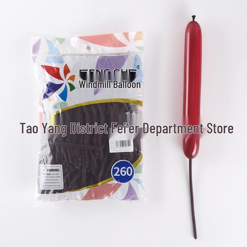 Windmill Plate 260 Long Magic Balloons, 2g Thick, for Weddings, Birthdays, and Party Decorations