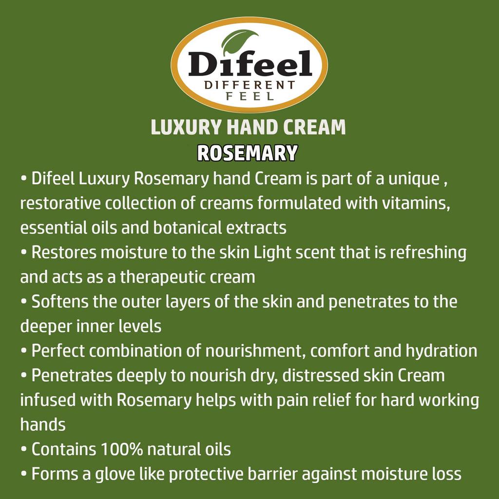 Difeel Rosemary Natural Hand Cream 40g ROSEMARY 06ROS New York Imported [Regular Product]