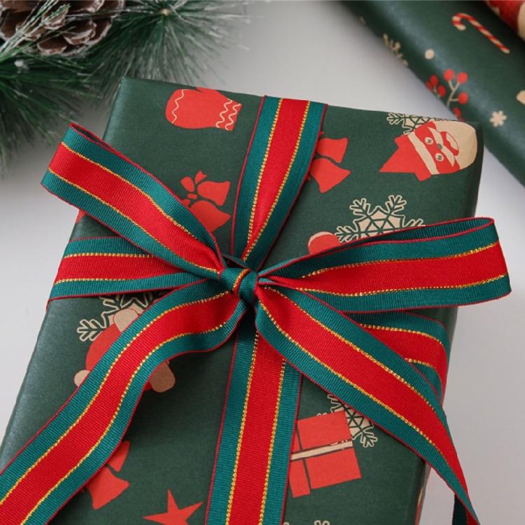 Extra Large 50x74cm Festival Gift Wrap 5 Sheets Sturdy Quality Reindeers Bell Designs Durable Surfaces