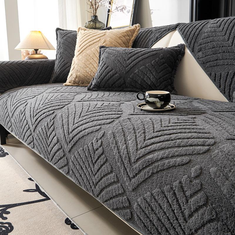 

Классический жаккардовый чехол на диван из вельвета Шу, нескользящий, дышащий, роскошный домашний декор, полиэстер, без принта, для гостиной, спальни, офиса 90*160cm