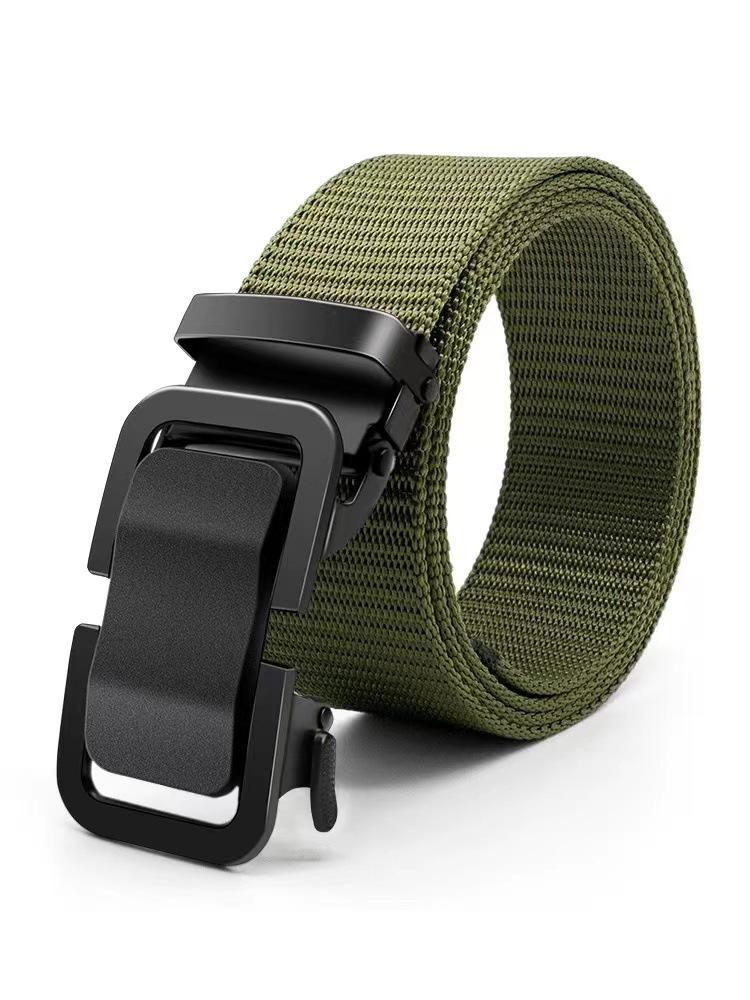 Toothless Nylon Canvas Belt Outdoor Simple Casual All-Match Men's Leather Belt Youth Belt