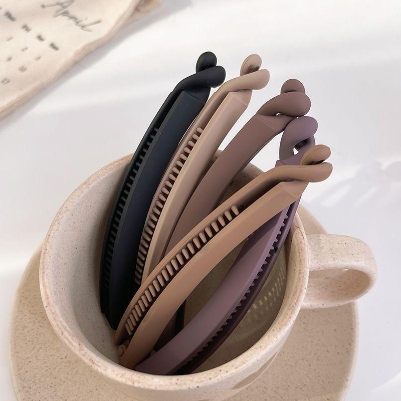 Frosted Banana Clip Women's High-end Seamless Versatile Hair Clip Fashion Simple Hair Accessories