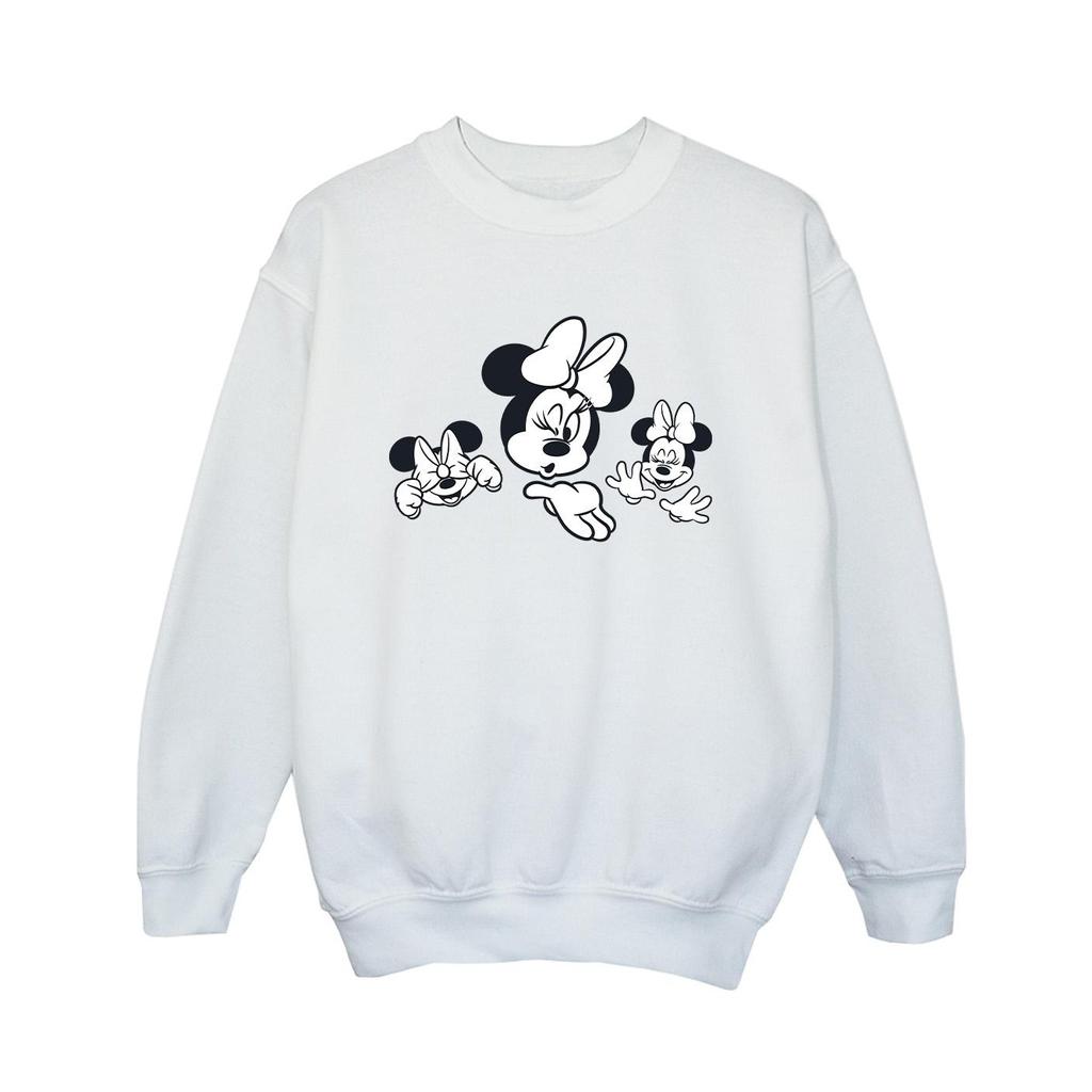 Disney Boys Minnie Mouse Three Faces Sweatshirt