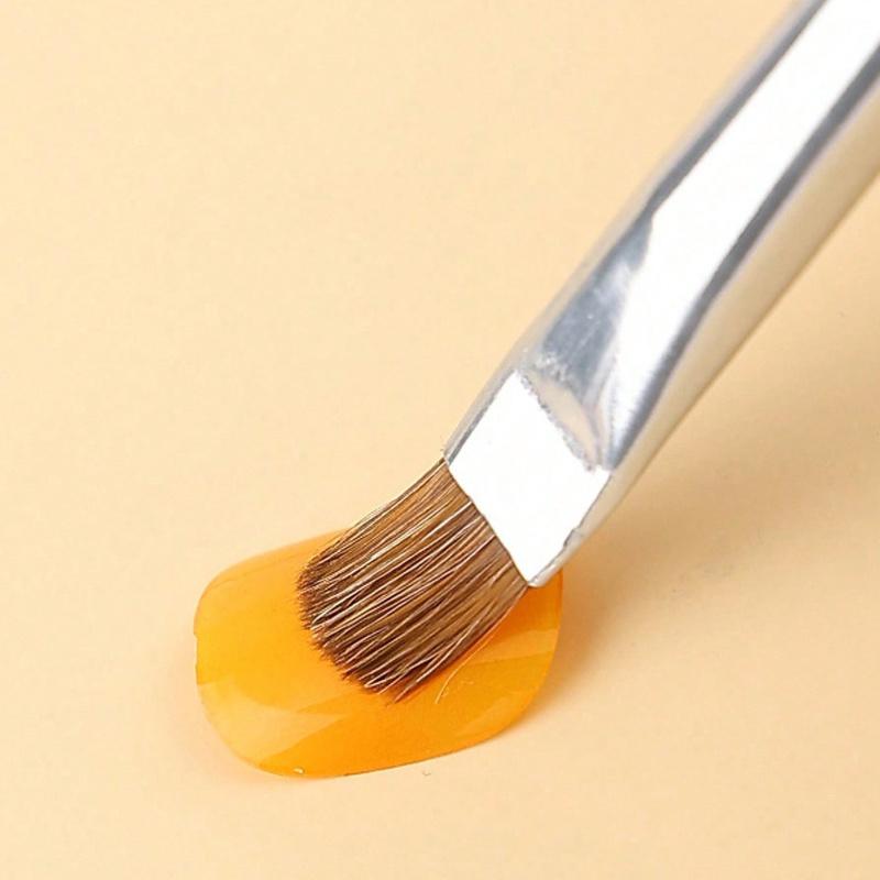1Pc French Nail Art Brush Acrylic Nails Extension Builder Pen UV Gel Drawing Painting Manicure Tool Size 14