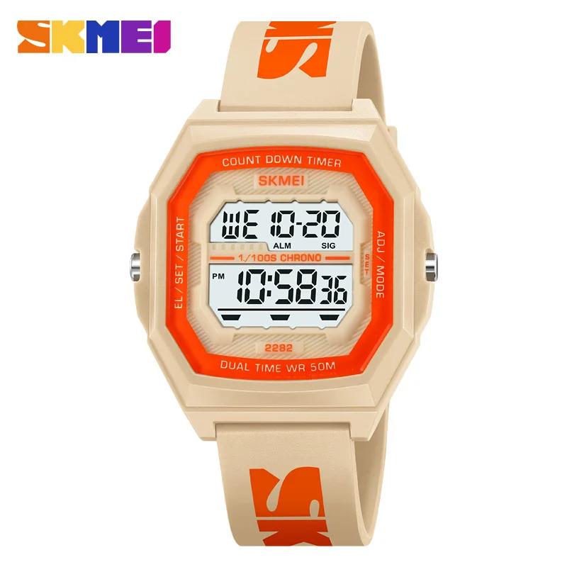 SKMEI 2282 Military Quartz Wristwatches Digital Sport Watch for Men Stopwatch Waterproof Electronic Mens Clock Reloj Hombre 1894