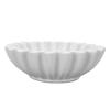 White Resin Decorative Bowl Handcrafted Ruffle Fluted Bowl Scalloped Bowl Modern Home Decor S