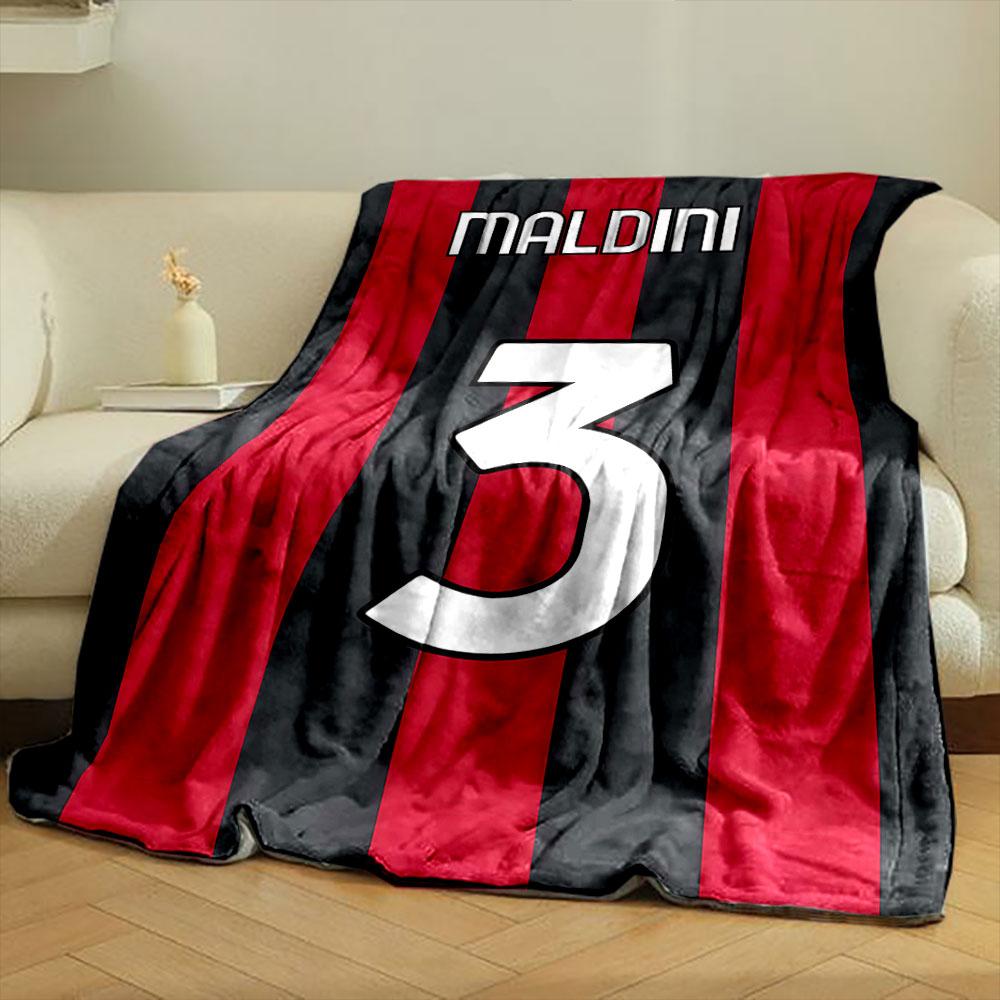 Red and Black Vertical Stripes, with a Bold White Number "3" and Text Above. for All Seasons Blanket Lunch Break Throw Gift