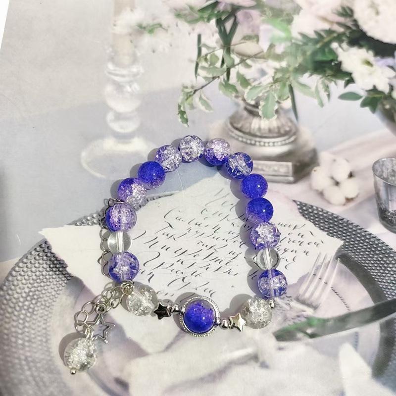 Festive Holiday Christmas Tree Bracelet with Lampwork Beads