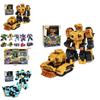 Transforming Car Robot Mech Action Figure Toy Cartoon Collectible With Puzzle Assembly Plastic Material