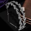 Drop Shipping Luxury Wedding Headbands High Quality Cubic Zircon Bridal Hair Accessory Crown Tiara Women BC5836 Corona Princesa