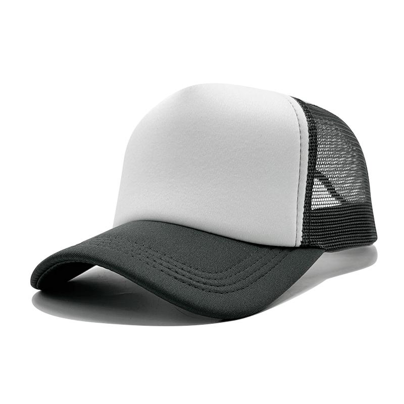 Wholesale High Quality Custom 3D Embroidery Sublimation Print 5-Panel Trucker Mesh Cap  Baseball Gorras Blank Foam Trucker Hat