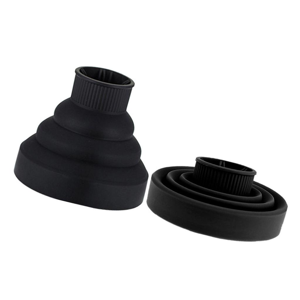 Collapsible Hair Dryer Diffuser Attachment Ionic Blow Dryer Quick Drying Portable Travel Folding Lightweight Silicone