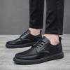 Black British Style Men's Small Leather Shoes Autumn 2021 New Business Casual Shoes Korean Trendy Versatile Youth Shoes