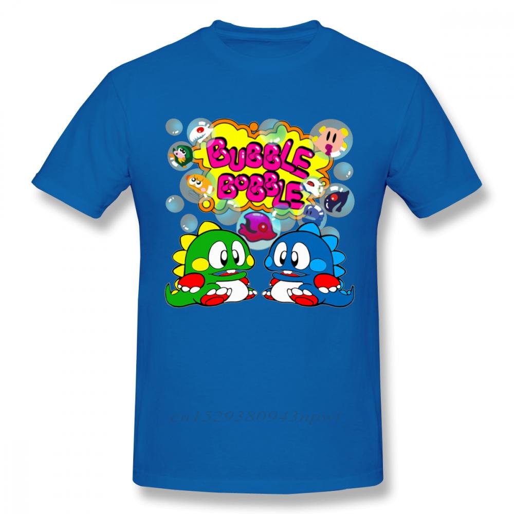 Bubble Bobble Retro  Console Game Tshirt Men New Custom Old School Game T Shirt Organic Cotton Plus Size Tee Camiseta