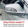 For Honda Accord 8th 2008 2009-2013 ABS Plastic Car Rearview Side Mirror Cover Wing Cap Exterior Door Trim Adhesive Sticker