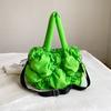 2024 New Bubble Down Cotton Bag Female Pleated Nylon Shoulder Crossbody Bag For Women Large Capacity Fashion Armpit Bags