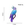 Colorful Bird Parrot Brooch Pin Polished Metal Lapel Badge Unique Decor for Coat Backpack Gift for Kids Bird Enthusiasts