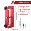 Door Hinge Template Kit Practical Easy Installation Lock for DIY &