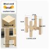 Cross-Shaped Floor Flower Stand - Succulent & Bonsai Display Rack for Living Room or Balcony