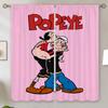 White Curtains for Camera Popeye the Sailo Modern Home Decoration Chiffon Curtain Living Room Customs Free Shipping Products