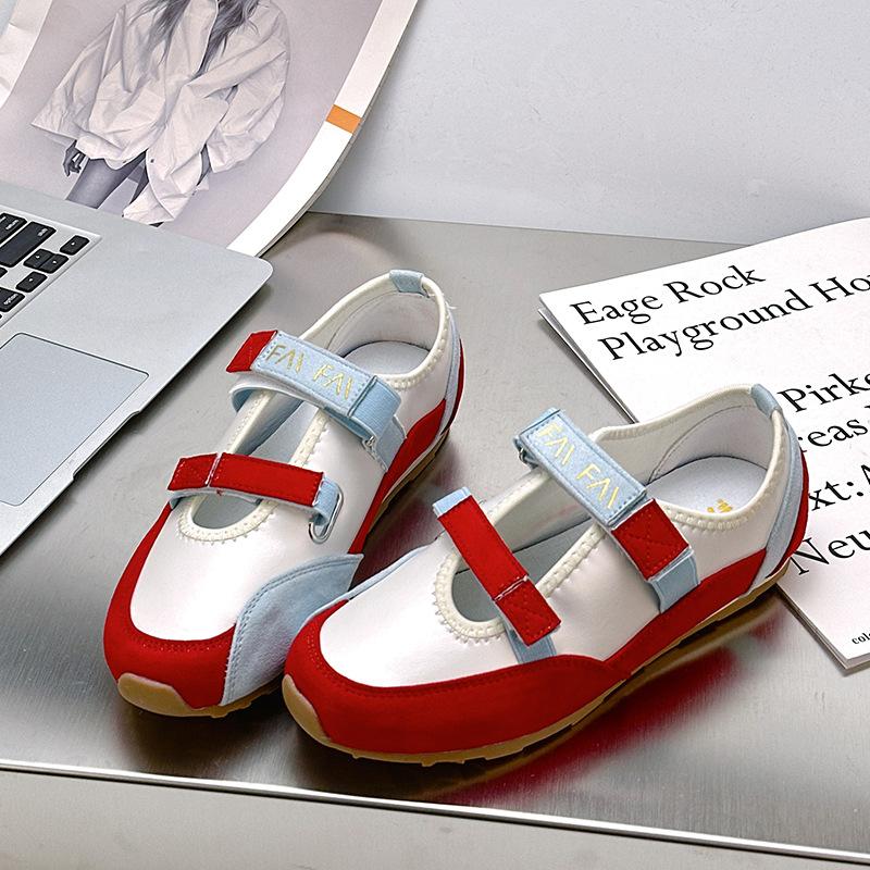 F-Ballet Spring Soft Sole Is Not Tired, Versatile Color Matching Soft Sole Casual Sports Women's Shoes