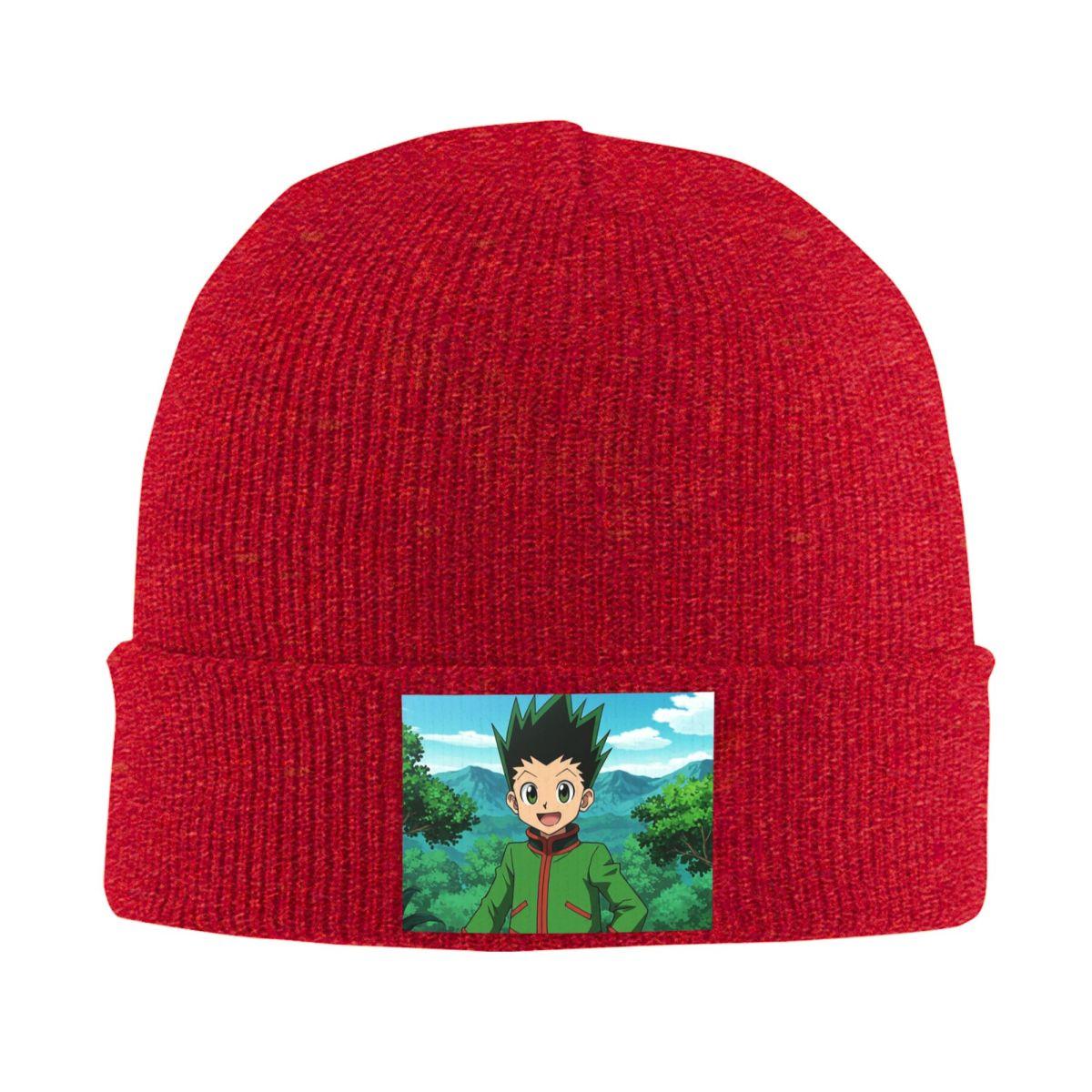 Anime Hunter X Hunter Warm Knitted Cap Winter Knit Bonnet Hat Skullies Beanies Hip Hop Caps for Unisex One Size