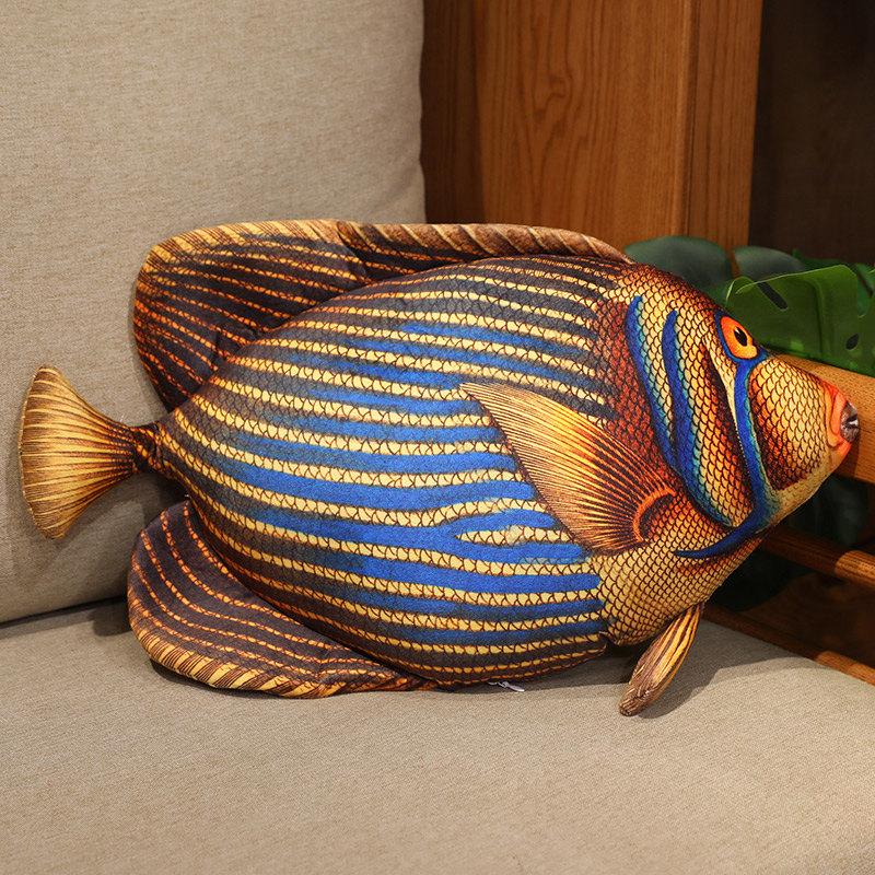 1ks 50-110CM Simulace Ryba Plyšové Hračky Skutečný Život Mořská Ryba Polštář Vycpané Měkké Zvíře Polštář Kreativní Dárek pro Domácí Mazlíčky