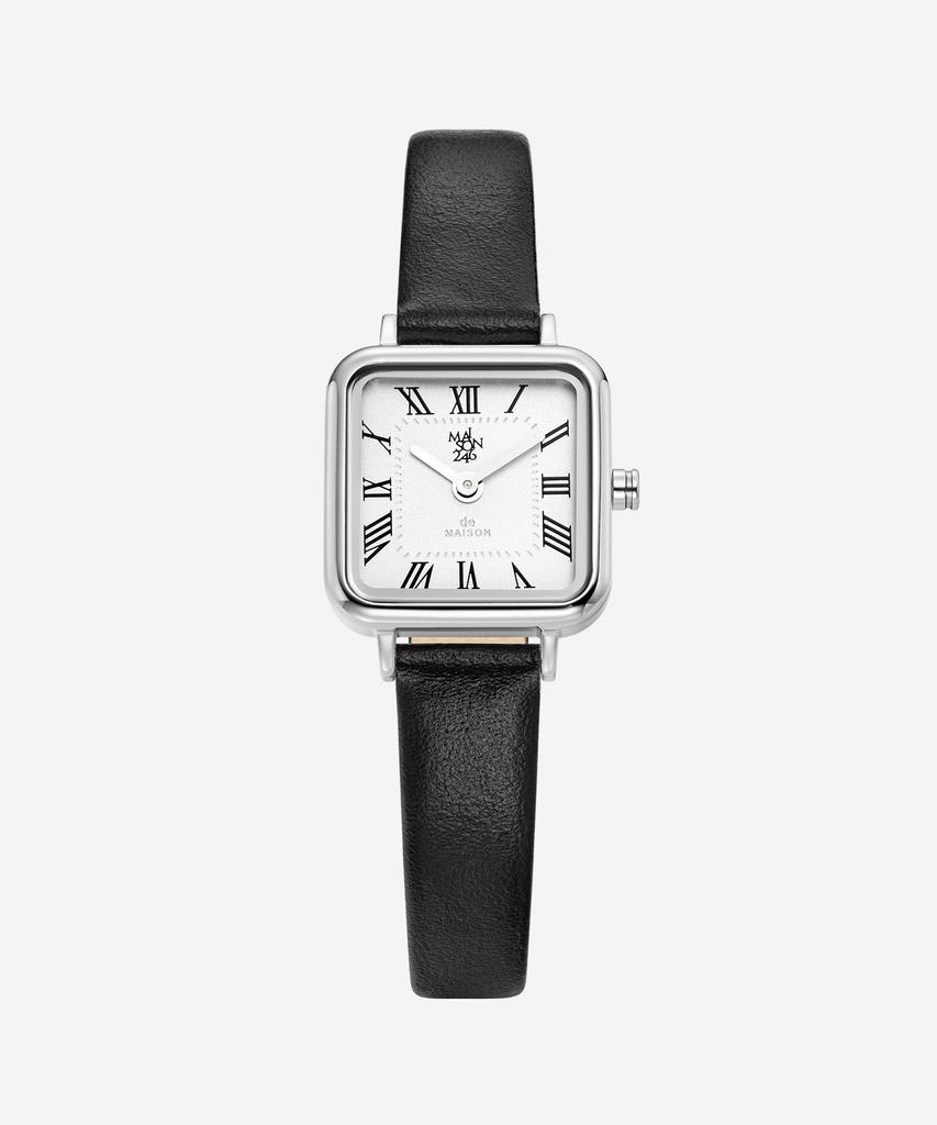 Mejong246 Women'S Leather Watch Ms246-10 Wh/Bk