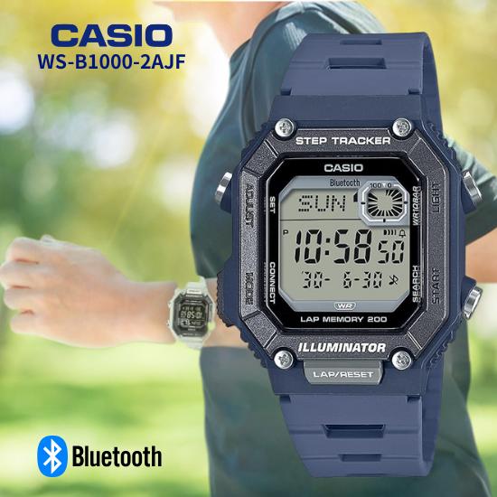 

Часы Casio Collection WS-B1000-2AJF Bluetooth Водонепроницаемость 10 бар Синие Мужские Цифровые Спортивные Часы Оригинальный Продукт из Японии синий