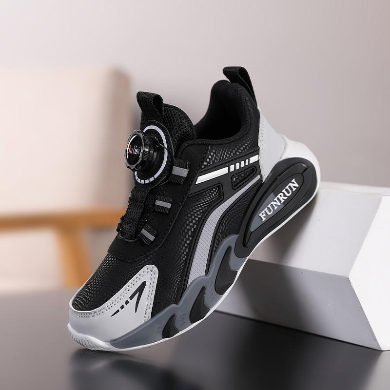 Boys Running Shoes Kids Lightweight Breathable Waterproof Anti-Slip Sport Sneakers Outdoor Indoor Use