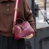 Echtleder Damen Tasche Große Kapazität Einzelne Schulter Brötchen Oberste Schicht Rindsleder Mama Tasche Pendlertasche Alles